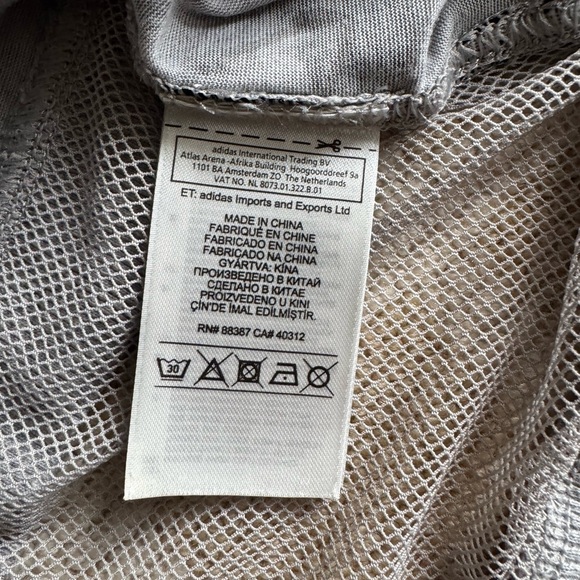 Adidas by Stella McCartney Rare Gray Leopard Print Mesh Racerback Tank Top XS - Picture 6 of 7